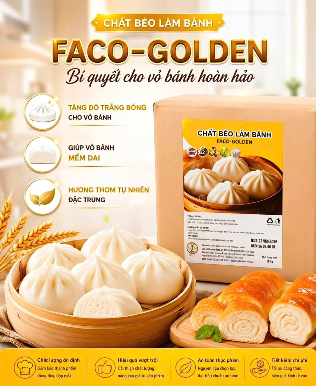 Chất béo làm bánh FACO-GOLDEN