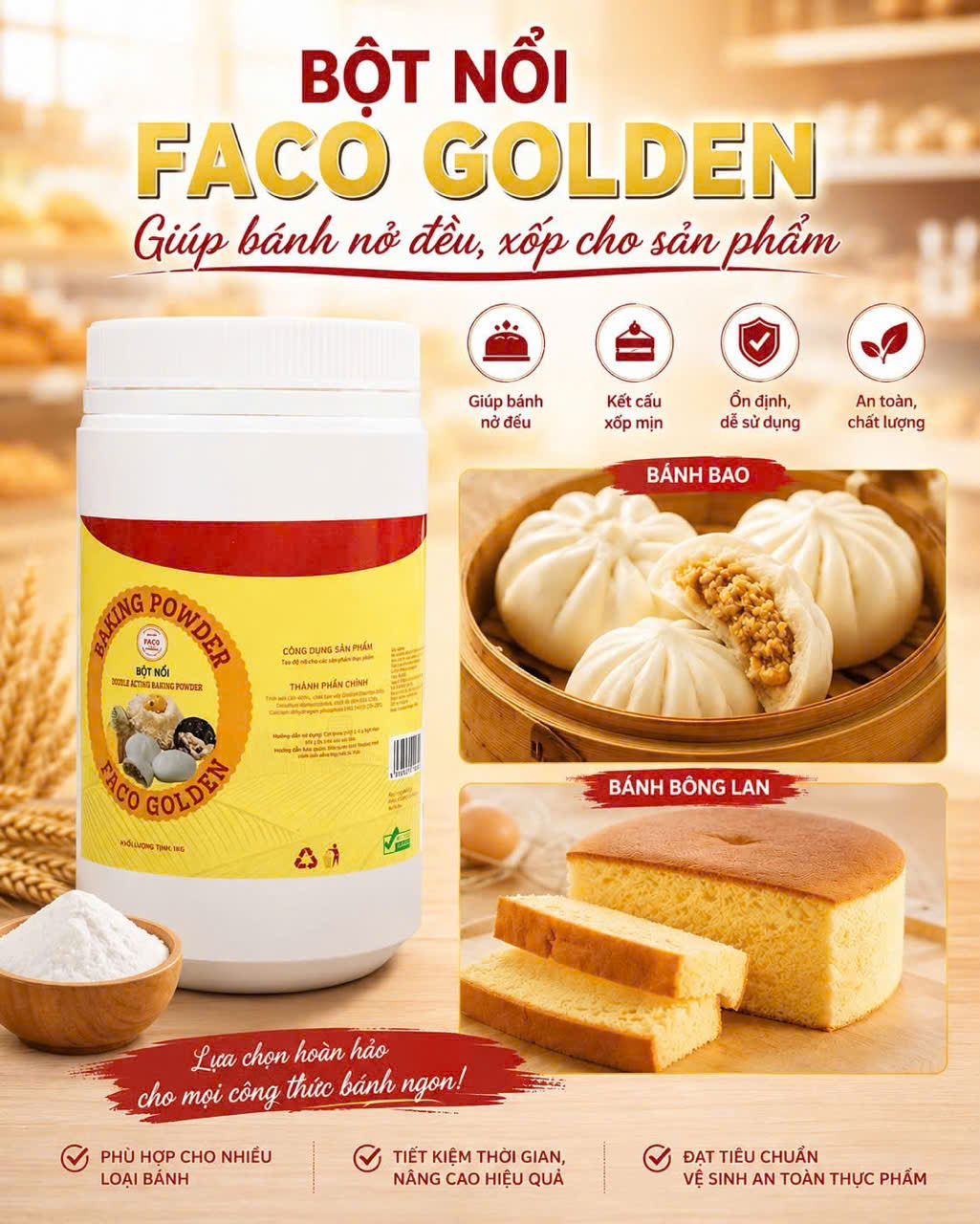 Bột nổi FACO-GOLDEN
