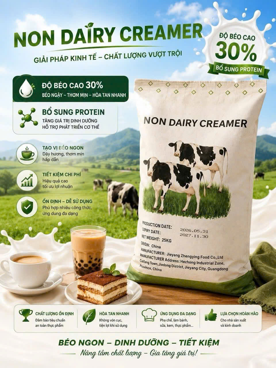 Bột kem không sữa (Non-Dairy Creamer)