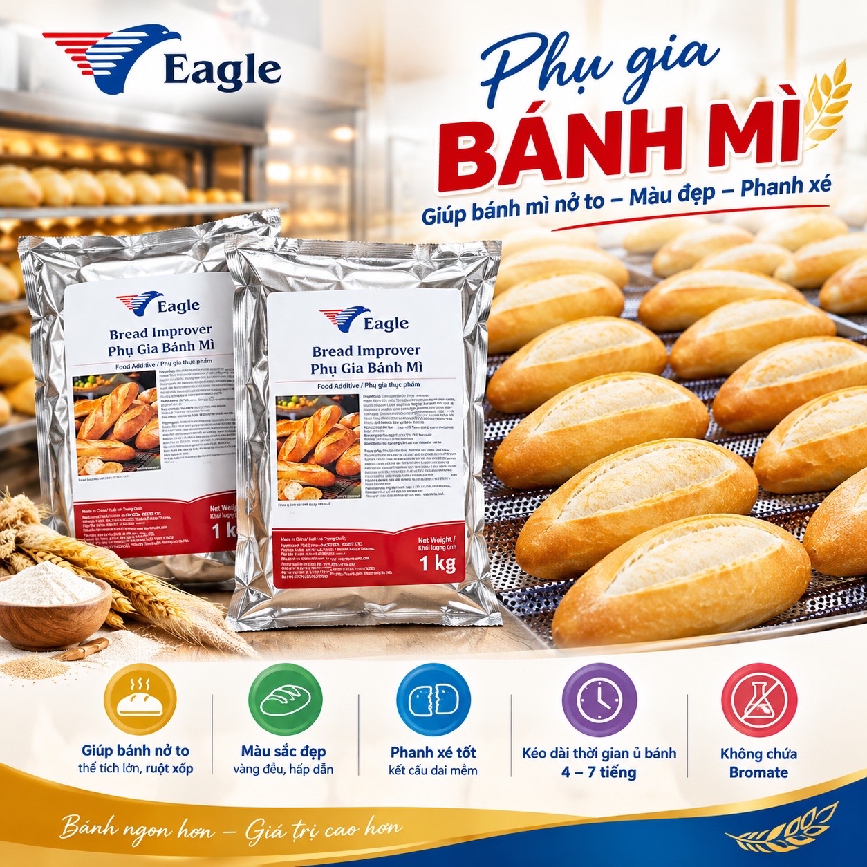 Eagle – Phụ gia bánh mì Bread Improver
